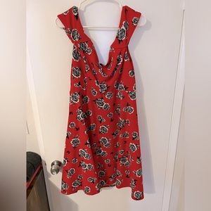 Red Floral Dress